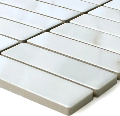Produktbild von Mosaikfliesen Keramik Steinoptik Chorol Weiss