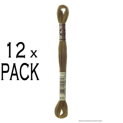 Produktbild von 12x DMC Stickgarn Mouline Special 117MC-830, 6-fädig, 8 m