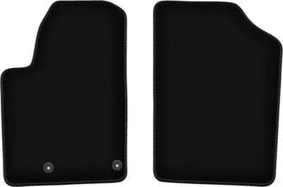 Image de Wielganizator Tapis avant de sol velours sur-mesure pour Peugeot Partner I (1997-2010, kombivan, Tepee) noir, jeu 2 pièces, fixations