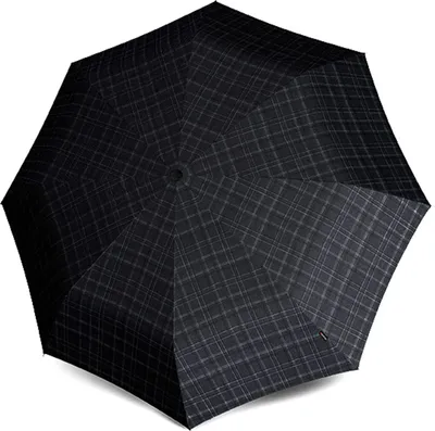 Image de Knirps parapluie de poche parapluie T.400 Extra Large Duomatic Men's Prints Check noir multicolore