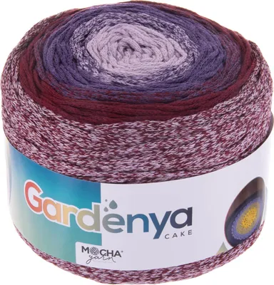 250g Farbverlaufsgarn Gardenya Cake Bobbel lila dunkelrot flieder