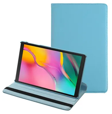 Produktbild von Mobigear DuoStand Tablet-Hülle für Samsung Galaxy Tab A 10.1 (2019) – Drehbarer Klappetui – Blau