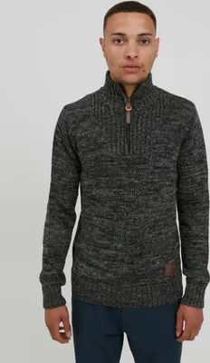 Produktbild von SOLID SDPhilostrate Herren Strickpullover Troyer Grobstrick Pullover mit Troyerkragen 100% Baumwolle Regular fit
