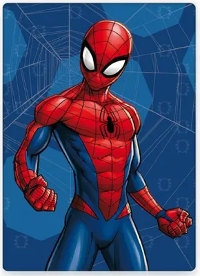 Zdjęcie produktu dla Niebieski kocyk dziecięcy Spiderman