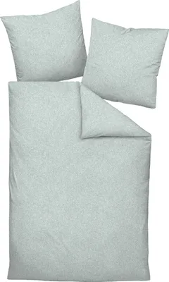 Produktbild von Janine Design Bettwäsche-Garnitur Mako-Satin 45106 MILANO Farbe salbeigrün Größe 155x220+80x80