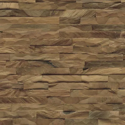 Produktbild von INDO Holz Wandverblender Diamond 100% Teak Root Nature 1,01 m²