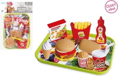 Image de Snacks Fast Food avec plateau - Emballage tchèque