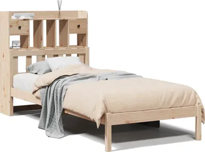Obrázok produktu pre vidaXL Regálová posteľ bez matraca 75x190 cm z masívneho borovicového dreva