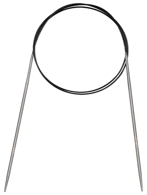 Rundstricknadel 3,25 mm, 100 cm, Metall, Edelstahl, flexibel