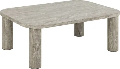 Produktbild von Runder Couchtisch Solano Grau 75 cm Durchmesser, 36 cm hoch, mit Ablagefläche