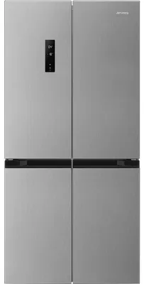Produktbild von Smeg FQI48XE, freistehend, mit französischer Tür, Edelstahl, 4 Türen, LED-Beleuchtung, Türanschlag
