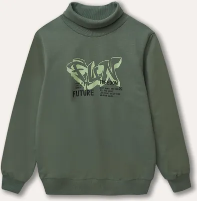 Productafbeelding van Jongenspullover met kraag, kleur: khaki, maat: 140