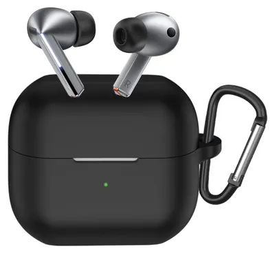 Zdjęcie produktu dla Techsuit Silikonowe etui do Samsung Galaxy Buds 3 3 ultracienkie, - czarne