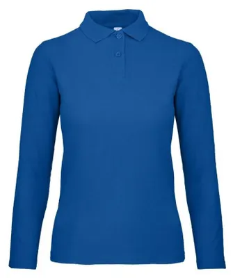 Immagine prodotto di B&C ID.001 Polo da donna, maniche lunghe FK115 (L) (blu)