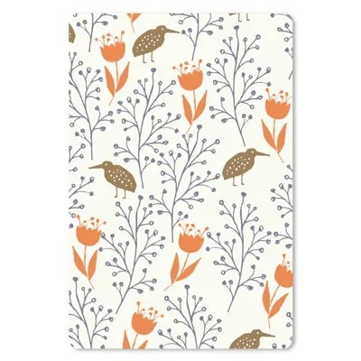 Produktbild von MuchoWow® Mauspad Mousepad Vogel - Blume - Muster 18x27 cm - Mousepads - Maus Mat - Pad - Mausunterlage