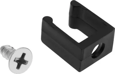 Image de Kit de réparation pour bouchon de réservoir d'essence, noir, en plastique, 2 pièces