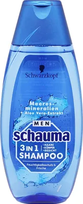 Produktbild von Schauma Shampoo Men MEERES-MINERALIEN 350ml Haare Körper Gesicht Aloe Vera