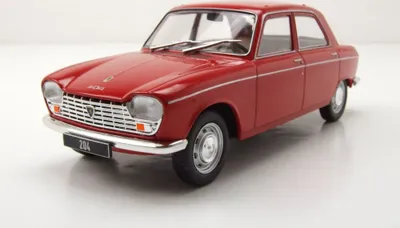Produktbild von Whitebox 124181 Peugeot 204 1968 rot 1:24