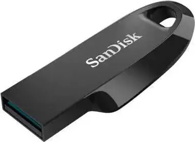 Image de Clé USB SanDisk Ultra Curve 3.2, 128 Go, USB 3.1 Gen 1, noir