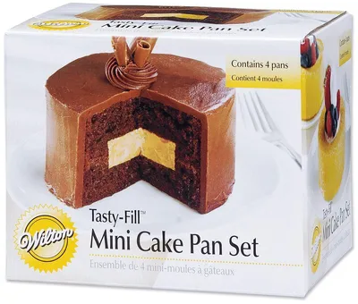 Produktbild von Wilton tasty-Fill Mini-Kuchenformen-Set, 4-Teilig
