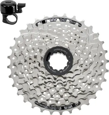 Produktbild von Shimano Acera Kassetten CS-HG41-8 8-Fach 11-34 Zähne inkl. Fahrradklingel