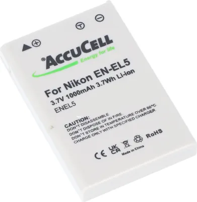 Produktbild von AccuCell Akku passend für Nikon EN-EL5, Duracell CP1