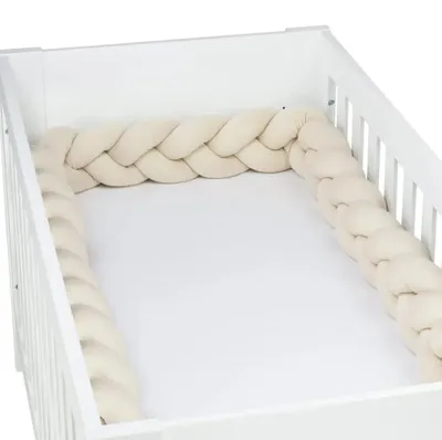 Produktbild von babybay Nestchenschlange Jersey geflochten 280 cm passend für Kinderbetten, creme