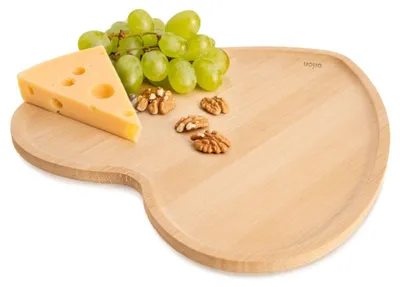 Image de Orion | Plateau de service - Plateau de service en bois - 22x22 cm - Plateau de service - Planche en bois - Bambou - forme de cœur