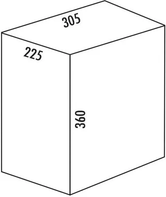 Image de Seau de rechange Naber, alu gris (20 litres). Seau de rechange.  - Poubelle