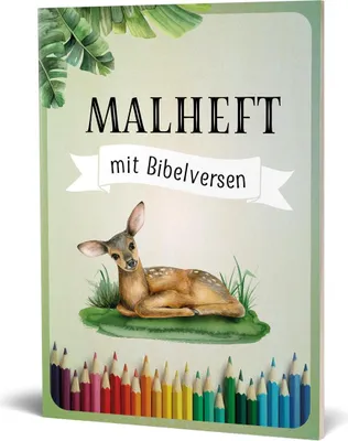 Produktbild von Malheft mit Bibelversen: Zum Ausmalen und Auswendiglernen