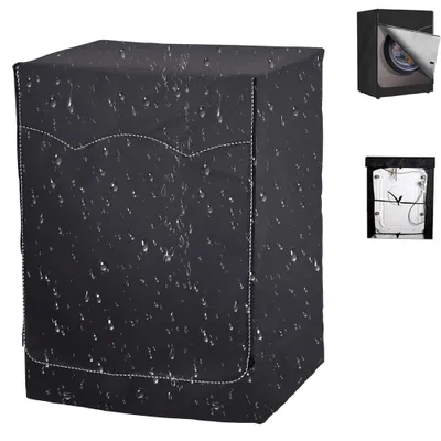 Produktbild von Waschmaschinenhülle - Waschmaschinenschutzhülle - Wasserdichte - 60 x 55 x 85 cm - UV-beständige - Für Pumpentrockner und Fronttrockner