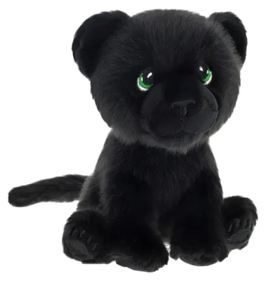Productafbeelding van Keeleco Safari Zitfiguur, Zwarte Junglekat, 14 cm