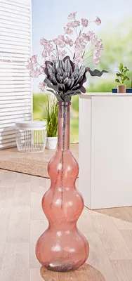 Immagine prodotto di Gilde Vase, bauchig, "Balleros", Glas, pink, VE 1, H. 100 cm, D. 33 cm 57590