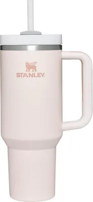 Produktbild von Stanley Quencher H2.0 FlowState Trinkflasche mit Strohhalm 1.2L - Thermobecher Kühlt 11 Stunden - 48 Stunden Eisgekühlt - Spülmaschinenfest - Thermosflasche BPA Frei - Kaffeebecher To Go - Rose