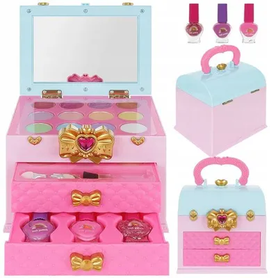 Produktbild von Kinder  schminkset mädchen schminkkoffer mädchen kinder make up schminke kinder  make-up-Malerei Schatulle Set