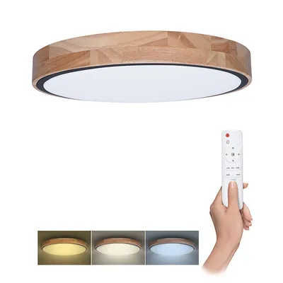 Immagine prodotto di Plafoniera LED Solight WO8005 Iron Oak 48 W 3360 lm 3000-6000 K rovere con telecomando