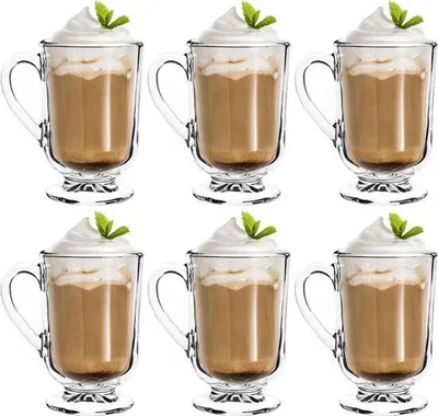 Produktbild von Famanu Kaffeegläser Set von 6 - 300 ml - Doppelwandige Gläser für Kaffee und Tee