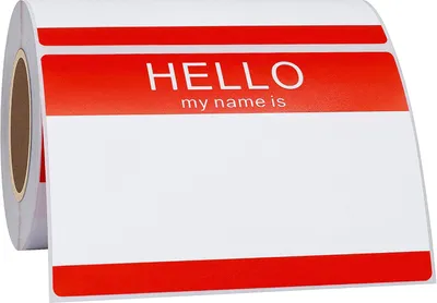 Productafbeelding van Naamlabels, 200 stuks, 89x60 mm, voor evenementen