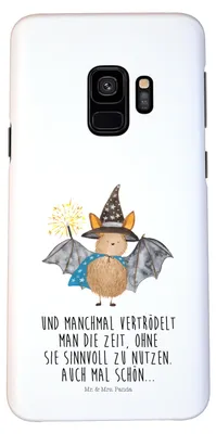 Produktbild von Mr. & Mrs. Panda Samsung Galaxy S9 Handyhülle Fledermaus Zauberer - Weiß - Geschenk, Lustige Sprüche, Handy Case, Magier, Schutzhülle, Frauen, Fledermäuse, Reinsteigern