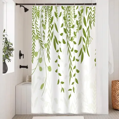 Produktbild von Duschvorhang, saliegrau, 120 x 180 cm, schimmelresistent, für das Badezimmer