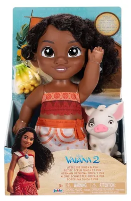 Obrázok produktu pre Disney Vaiana 2 Little Sis Simea & Pua, Bábika, Žena, 3 rok / roky, Chlapec / dievča, 279 mm, Viacfarebný