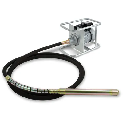 Produktbild von EBERTH Betonrüttler Flaschenrüttler Betonverdichter Elektrisch 1500W, Schlauchlänge 6m, Stahlverstärkte Rüttelflasche mit 45mm Durchmesser