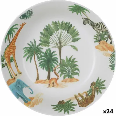 Produktbild von Mediterranea sauvage Melaminteller tief 20 x 20 x 5 cm (24 Stück)
