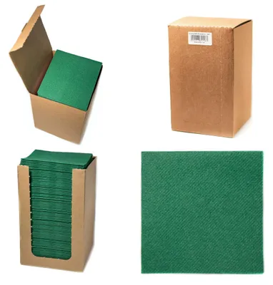 Produktbild von Alvotex Airlaid Cocktailservietten 20x20cm 100/1 - D.GREEN (142)