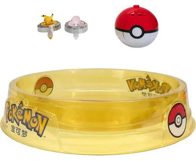 Produktbild von POKEMON Kampfarena Pikachu und Mew - 2 Kreisel - 2 Abschussvorrichtungen