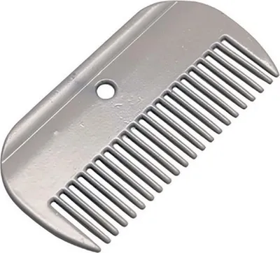 Productafbeelding van Ezi-Groom aluminium kam voor paardenmanen, model ER376 (105mm), gemaakt van aluminium