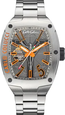 Produktbild von CARLO COLUCCI Automatikuhr Automatikuhr 100% Edelstahl silber onesize Herren 41 x 53 CC100-1, CC100-2, CC101-1, CC101-2, CC103-1, CC103-2, CC104-1, CC104-2