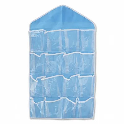 Hängender Organizer, 16 Taschen, PE-beschichtet, 71x42 cm, blau