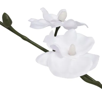 Produktbild von vidaXL Künstliche Orchidee mit Topf 30 cm Weiß