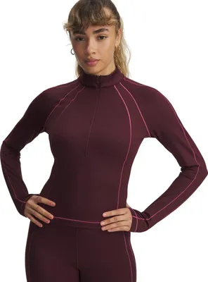 Zdjęcie produktu dla Under Armour Ua Coldgear Textured 1/2 Zip 600 Dark Maroon L